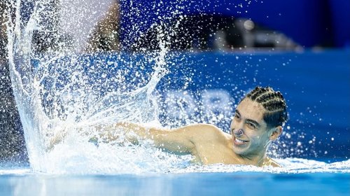 Gana Diego Villalobos oro en Panamericano de Natación Artística