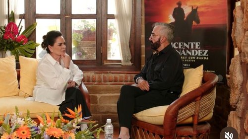 Mara Patricia y Vicente Fernández JR. se reencuentran