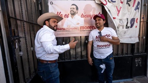 IEC ordena retirar propaganda de Morena con silueta de Sheinbaum
