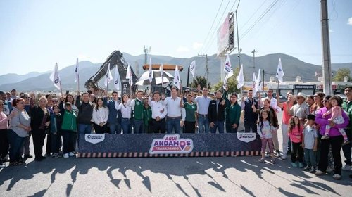 Arrancan obra de puente peatonal en Arizpe de la maza