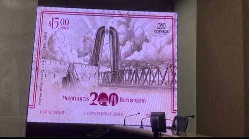 Presentan timbre postal por el Bicentenario de Matamoros