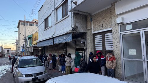 Frío no frena cobro de pensiones del Bienestar en Coahuila