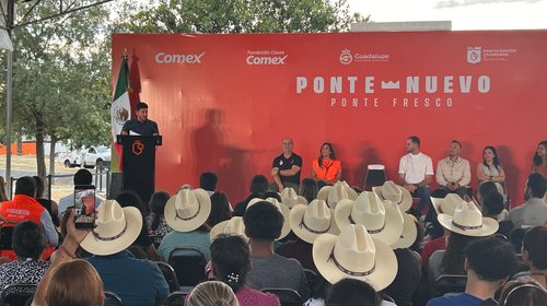 Entregan 300 casas rehabilitadas contra el calor en Guadalupe