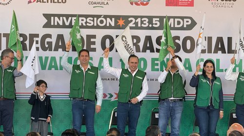 Entregan dos nuevas aulas en primaria de Saltillo