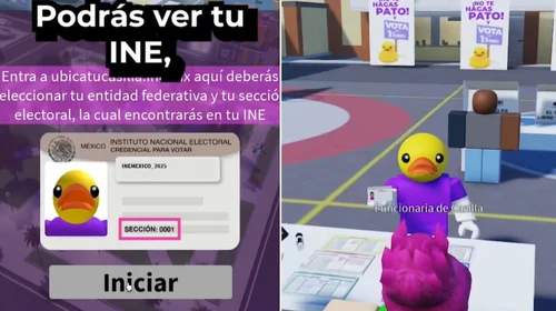 Lanza INE servidor en Roblox de como votar en la reforma judicial