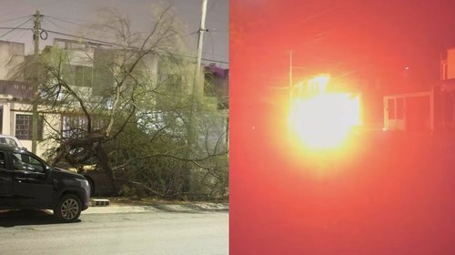 Frente frío 41 causa apagones e incendios en área metropolitana