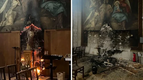 Notre-Dame des Champs: blanco de un ataque incendiario