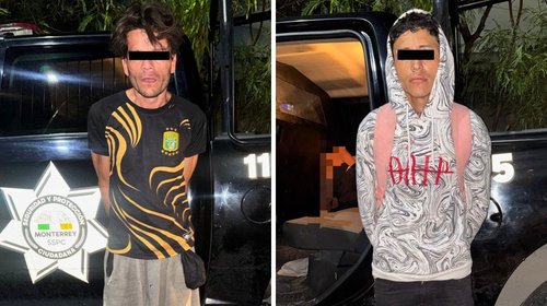 Caen presuntos asaltantes con posesión de marihuana en Monterrey