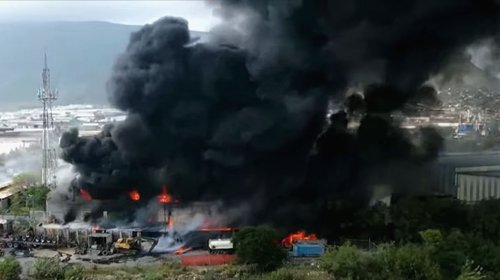 Incendio empresa de combustible en Escobedo deja tres heridos