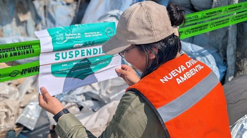 Impone División Ambiental suspensión a chatarrera en Escobedo