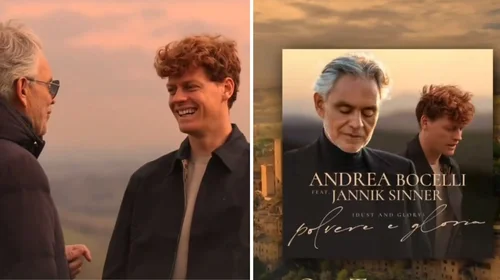 Jannik Sinner colabora en el nuevo sencillo de Andrea Bocelli