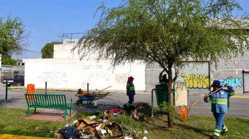 Retiran más de ocho toneladas de basura en calles de Monterrey