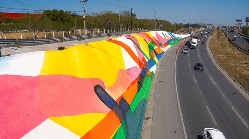 Inauguran mural de MadC y arranca el Corredor FIFA