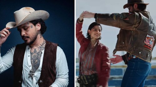 Christian Nodal desata polémica por modelo de su video 'Un vals'