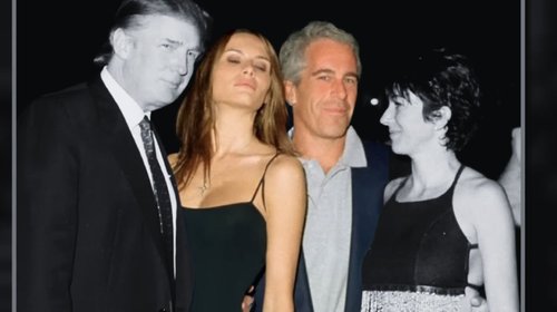 Cuestiona Jimmy Kimmel foto de Melania con Epstein tras discurso
