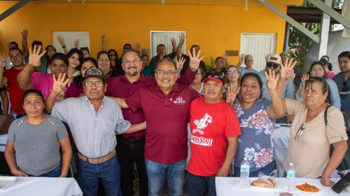 Andrés Mijes realiza gira en municipios del norte de NL
