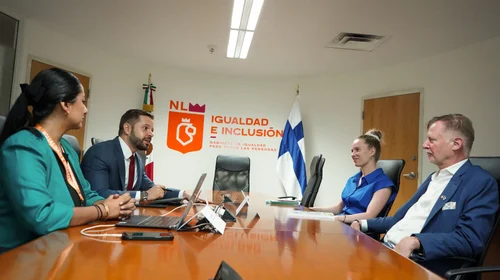 Recibe Martha Herrera al embajador de Finlandia en México