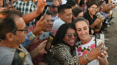 Inaugura Sheinbaum primera etapa del canal principal de Navojoa