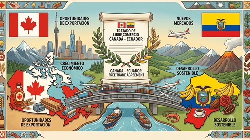 Ecuador y Canadá firman tratado de libre comercio