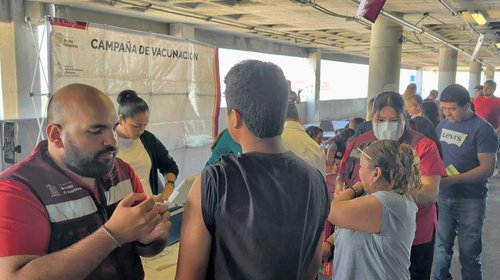 Celebra Santa Catarina brigada de vacunación contra sarampión