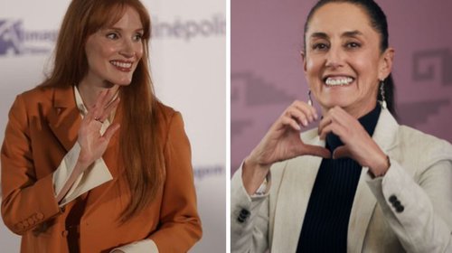 Video: Claudia Sheinbaum inspira a la actriz Jessica Chastain