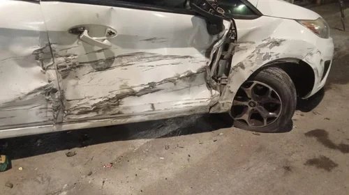 Choca auto, se da a la fuga y niega todo al ser encontrado