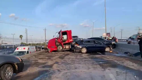 Carambola en carretera a Río Bravo deja 11 lesionados en Reynosa