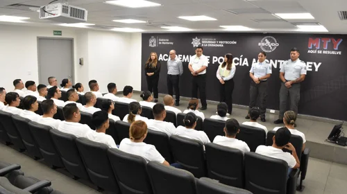Ingresan 34 nuevos cadetes a la Academia de Policía Monterrey