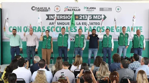 Comienzan obras sociales en beneficio de los saltillenses