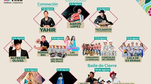 Presentan cartelera de la Feria de la Uva y el Vino en Parras