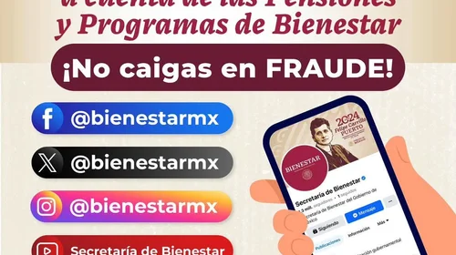 Exhorta Secretaría del Bienestar a denunciar posibles fraudes