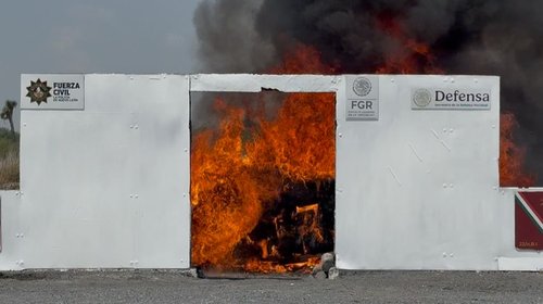 Incinera FGR más de media tonelada de narcóticos