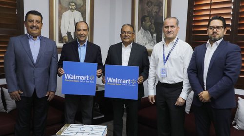 Anuncia Escobedo inversión de $775 millones de pesos de Walmart