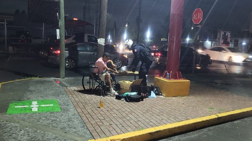 Auxilian a ciudadano en situación vulnerable en Guadalupe