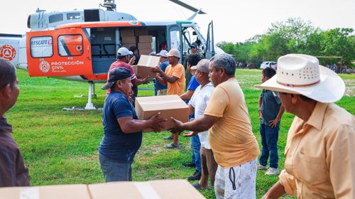 Realiza PC Nuevo León quinto día de apoyo aéreo en Veracruz