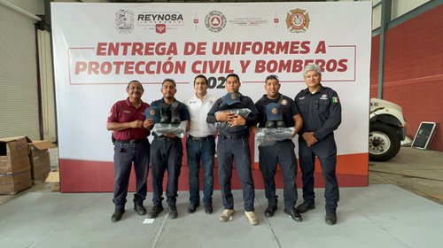 Bomberos de Reynosa estrenan equipo táctico y de protección 