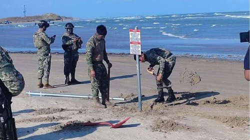 Denuncian invasión de Defensa de EUA en playa Bagdad