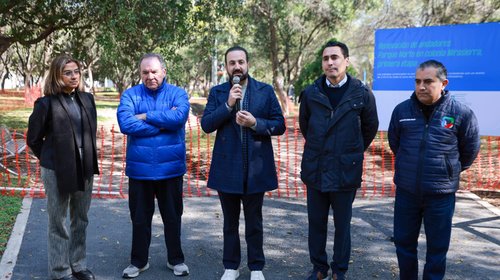 Renuevan andadores del Parque Norte en San Pedro