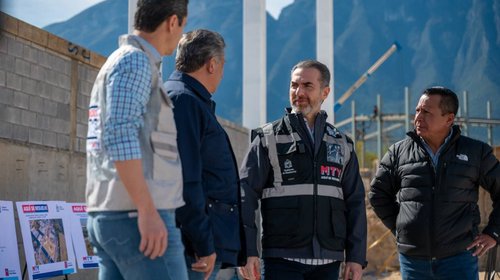 Supervisa Adrián de la Garza, avance en construcción de nuevo C4