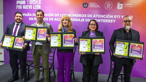 Difunde AyD números de auxilio para mujeres en recibos