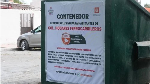 Instalan cámaras para frenar tiraderos en Torreón