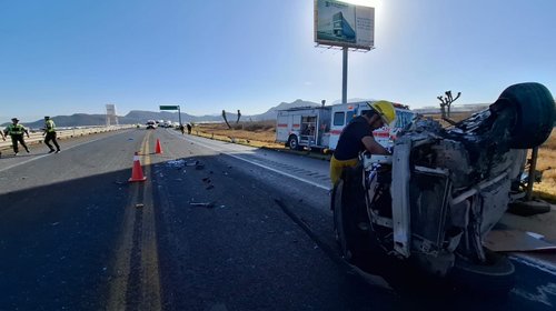 Muere conductor tras accidente en libramiento de Ramos Arizpe