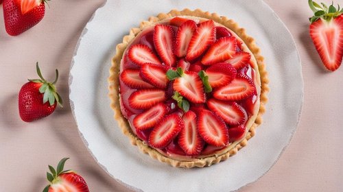El pastel frío de fresa es una delicia de temporada