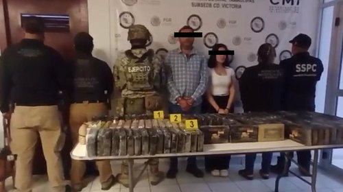 Aseguran fuerzas federales 117 kilos de cocaína en Tamaulipas