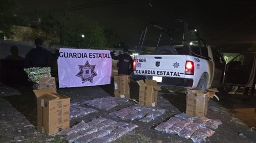 Aseguran 40 kilos de presunta marihuana en Río Bravo, Tamaulipas