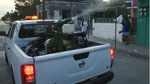 Fumigan de madrugada en sur de Tamaulipas por aumento de moscos