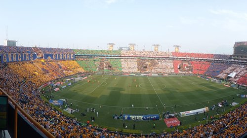 Homenajea afición felina a Gignac con mosaico
