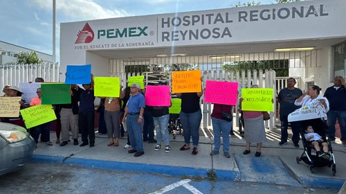 Pacientes exigen oncólogo tras despido en Pemex Reynosa