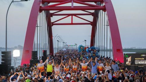 Inaugura Claudia Sheinbaum puente vehicular Nichupté en Cancún