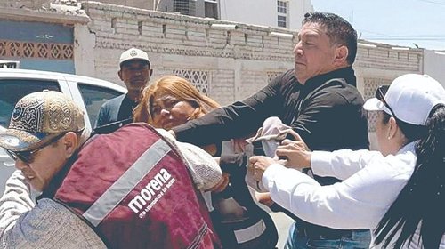 Denuncian ataque a candidata; hay al menos 10 lesionados